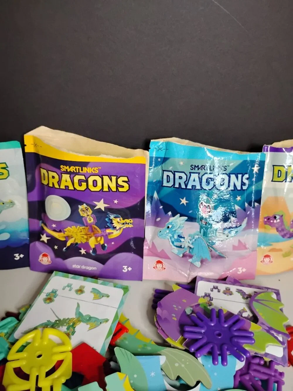 Wendy's Smartlinks Dragons Lot of 6 Toys 2020